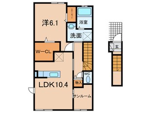 モント　キアラⅠの物件間取画像